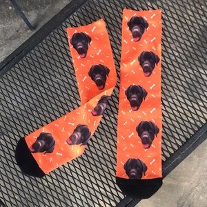 Men’s “Doga Socks”.  Labrador Retriever. OS New